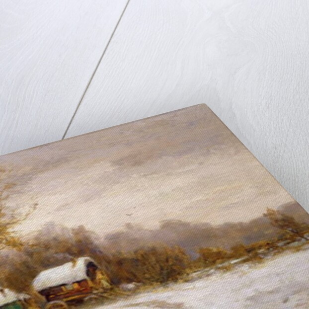 Gypsy Caravans in the Snow by Leila K. Williamson