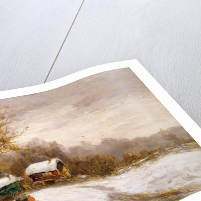 Gypsy Caravans in the Snow by Leila K. Williamson