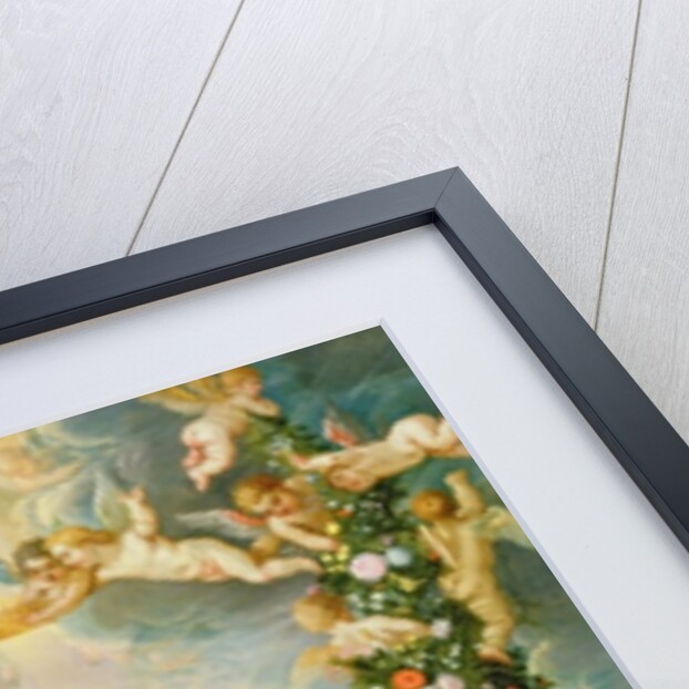 The Madonna and Child in a Floral Garland by Jan & Balen Hendrik van Brueghel