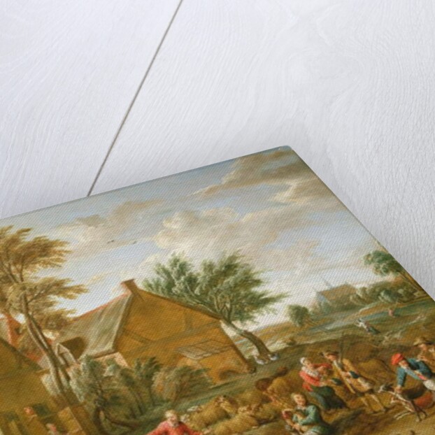 A Game of Bowls by a Tavern by Alexander van Bredael