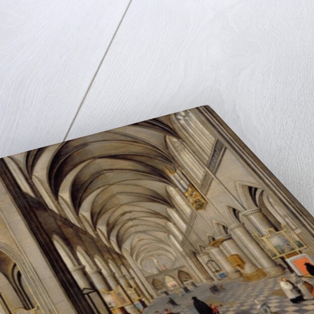 The interior of a Gothic church by Hendrik the Younger Steenwyck