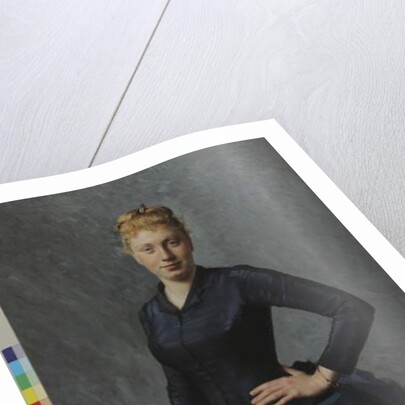 Portrait of a Young Woman in Blue, 1886 by Georges-Jean-Louis Cormeray