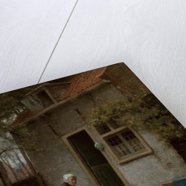 Feeding the Ducks by Bernardus Johannes Blommers or Bloomers