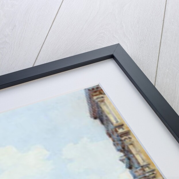 The Grand Canal with a View of Palace Papadopoli before the Rialto Bridge by Gino de Colle