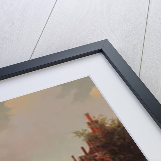 A View of the Zuiderspui with the Drommedaris in the City of Enkhuizen by Oene Romkes de Jongh