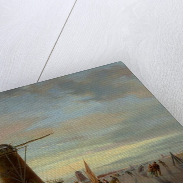 Skaters on a Frozen Waterway by Nicholas Jan Roosenboom