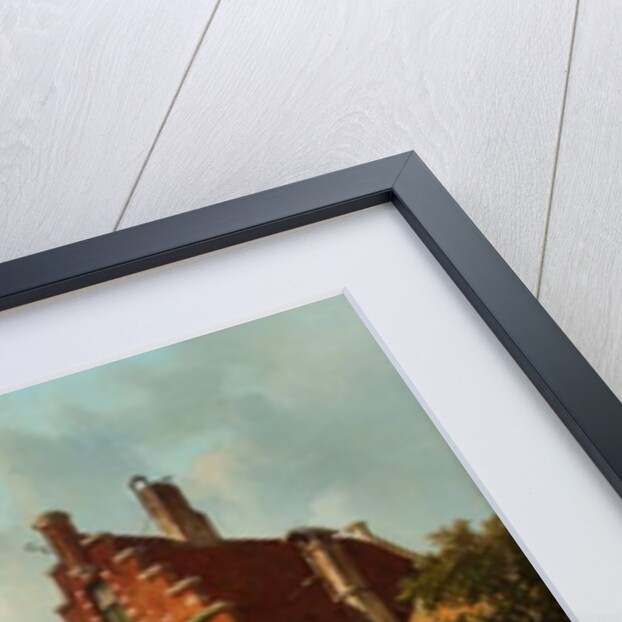 A Dutch Market in the Summertime, 19th century by Adrianus Eversen