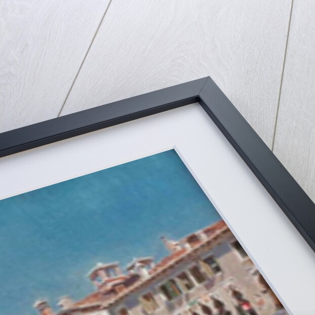 A Gondola in Front of the Palazzo Cavalli-Franchetti and Palazzi Barboro, Venice by Rubens Santoro