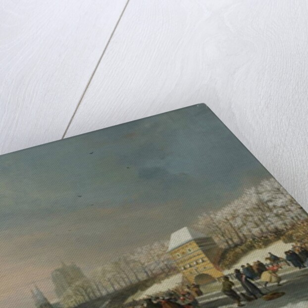 The Women's Speed-Skating Race on the Westersingel in Leeuwarden, January 21, 1809 by Nicolaas Baur