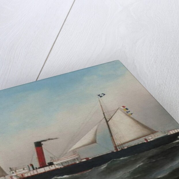 The S.S. Oevenum at sea , 1891 by Antonio Jacobsen