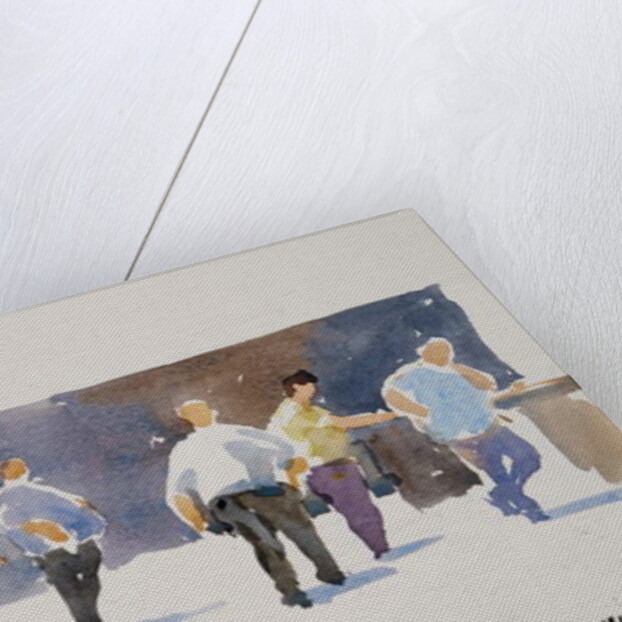 Men at the Phoencia Hotel, 2011 by Lucy Willis