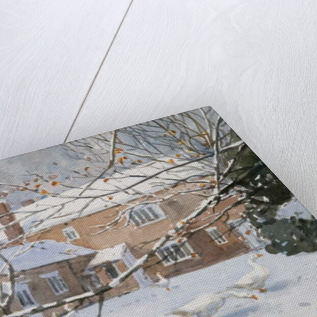 Farmhouse in the Snow, 2011 by Lucy Willis
