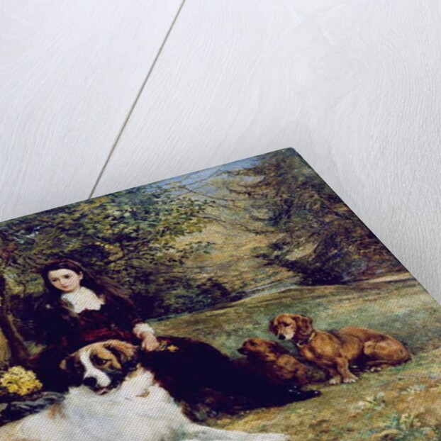 Girl With Dog, 1884 by Heywood Hardy