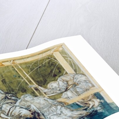 Study for The Garden Court by Edward Coley Burne-Jones