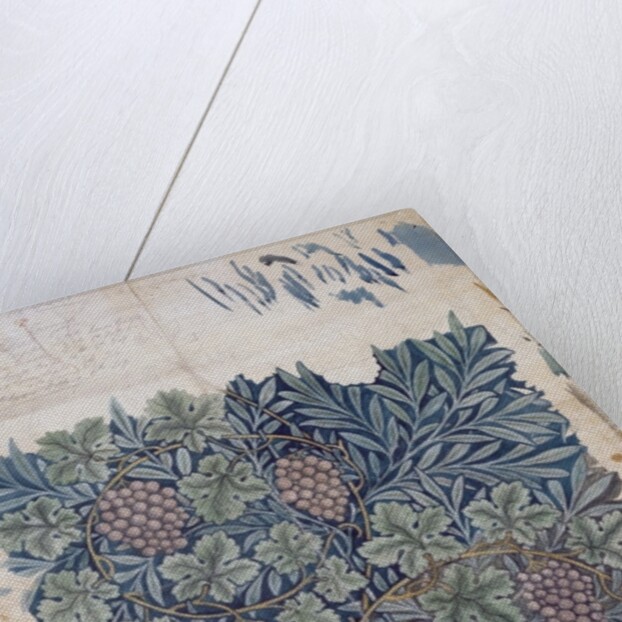 Leaf and Grape design for 'Vine' wallpaper by William Morris