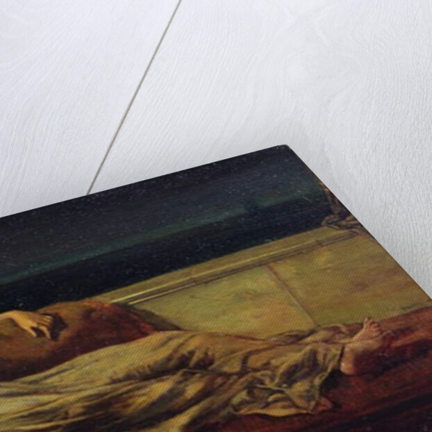 Classical Lady Reclining on a Chaise Longue by Frank Hobden