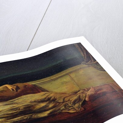 Classical Lady Reclining on a Chaise Longue by Frank Hobden