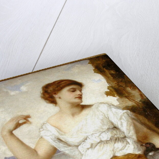 The Pet Pigeon, 1886 by Gustave Pope