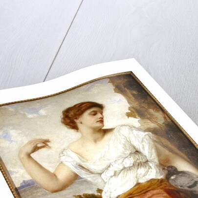 The Pet Pigeon, 1886 by Gustave Pope