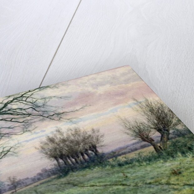 A Fenland Lane with Pollarded Willows, 1887 by William Fraser Garden