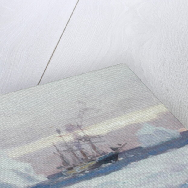 The Argentine Corvette 'Uruguay' in the Antarctic by Eduardo de Martino