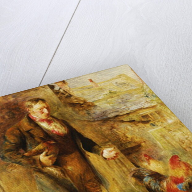 Self Portrait, aged 38, with Chickens, 1858 by William Huggins