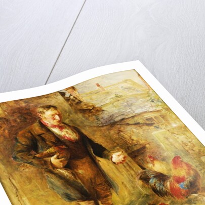 Self Portrait, aged 38, with Chickens, 1858 by William Huggins