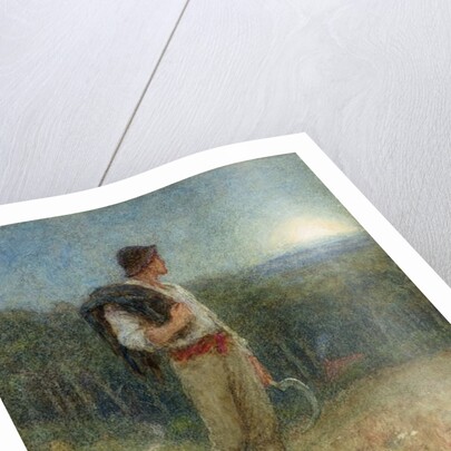 Harvest Moon, 'globed in mellow splendour', 1879 by Helen Allingham