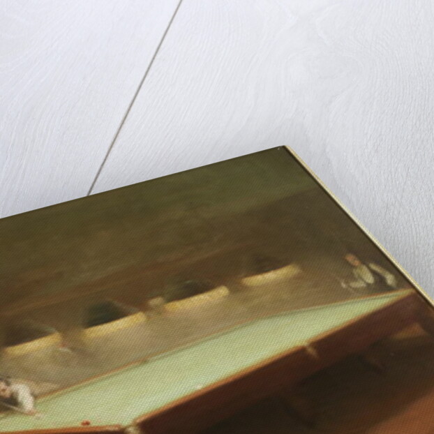 Billiard Match at Thurston, 1930 by English School