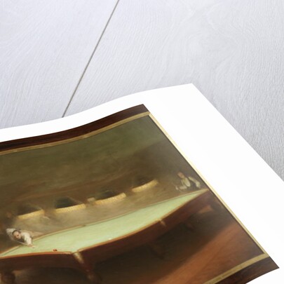 Billiard Match at Thurston, 1930 by English School