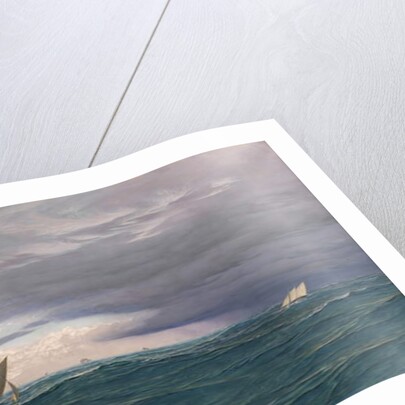 Yachts in a Seaway, Mediterranean, 1871 by John Brett