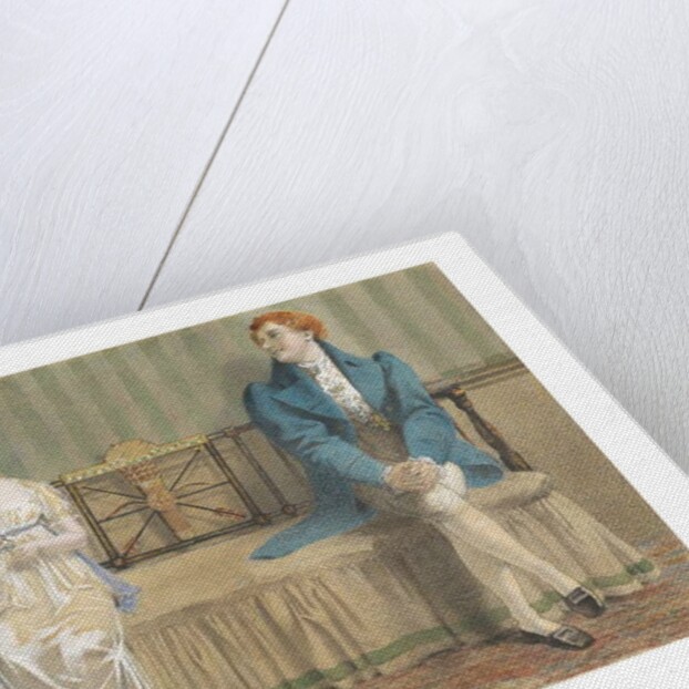 Courting, 1868 by Adelaide Claxton