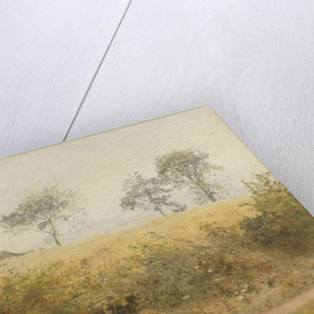 The Bat Begins with Giddy Wing - Barley Field Over the Hedge, 1885 by John William North