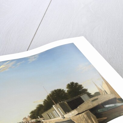 Barges at a Mooring by Scandinavian School