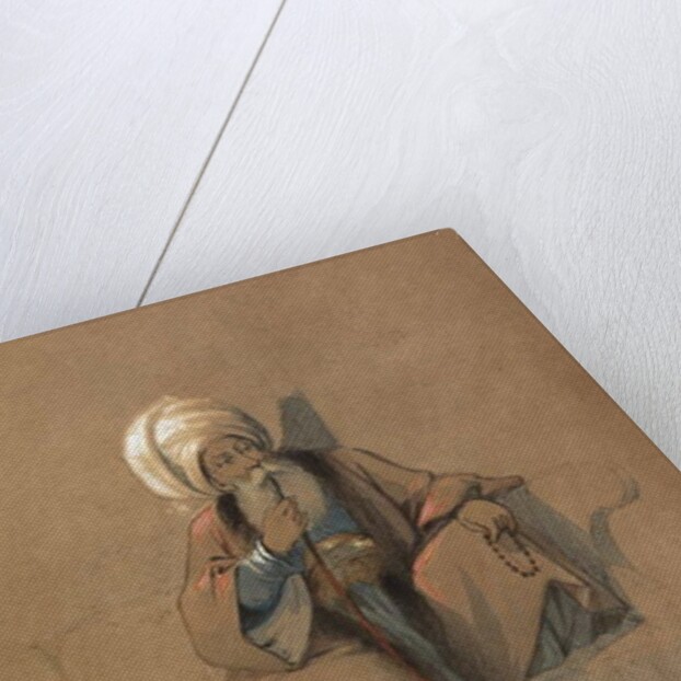 A Huqqa Smoker by Amadeo Preziosi