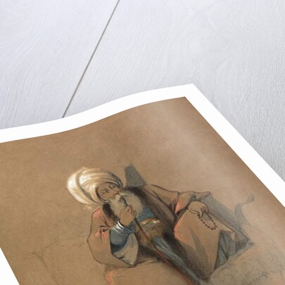 A Huqqa Smoker by Amadeo Preziosi