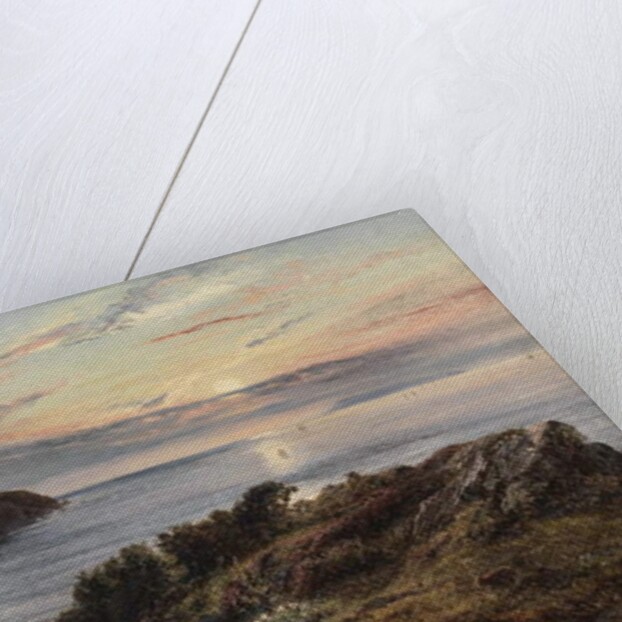 Across Shipload Bay to Lundy Island, North Devon, 1859 by Henry Moore