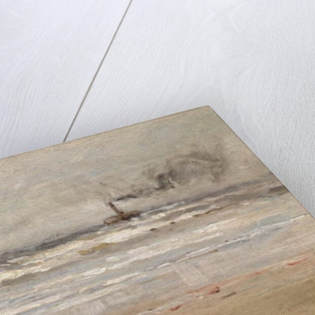 A Steamer in Dirty Weather by Ernst Dade