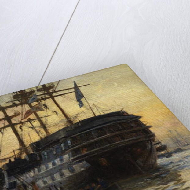 HMS Warspite by William Lionel Wyllie