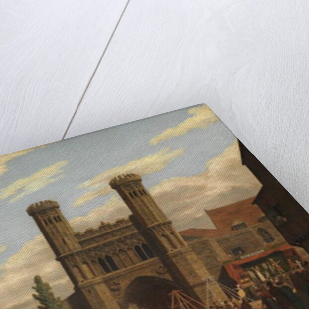 Fair on Lady Wootton's Green, before the gate of St Augustine's Monastery, Canterbury by William Findlater