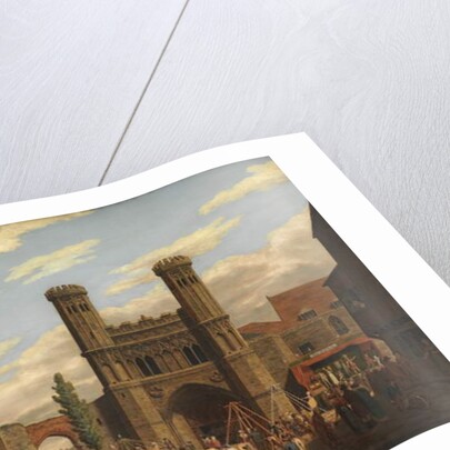 Fair on Lady Wootton's Green, before the gate of St Augustine's Monastery, Canterbury by William Findlater