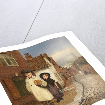 A View of Frog Lane by Benjamin Williams Leader