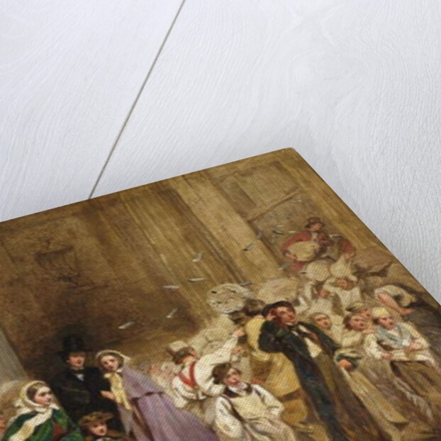 A Sketch for The General Post Office, One Minute to Six, 1860 by George Elgar Hicks