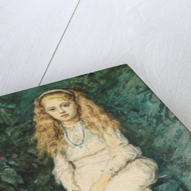 Portrait of Nina Lehmann, aged nine, after Millais by Wilhelm Auguste Rudolf Lehmann