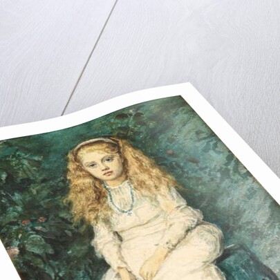 Portrait of Nina Lehmann, aged nine, after Millais by Wilhelm Auguste Rudolf Lehmann