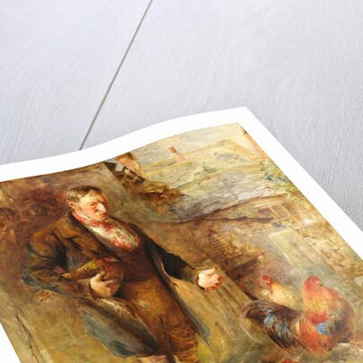 Self Portrait aged 38 with Chickens by William Huggins