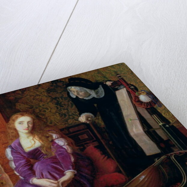 The Pained Heart, or 'Sigh No More, Ladies', 1868 by Arthur Hughes