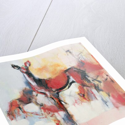 Hinds in winter, 1995 by Mark Adlington