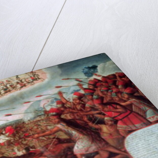 Battle scene by School Peruvian