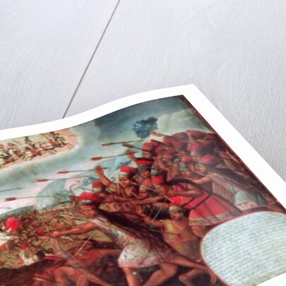 Battle scene by School Peruvian